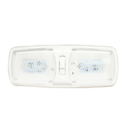 Lampada plafoniera doppia con LED, 12V, per camion.