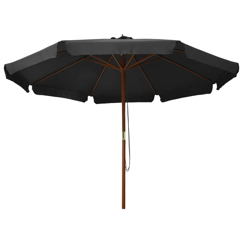 Ombrellone con palo in legno 330 cm antracite 02_0008119