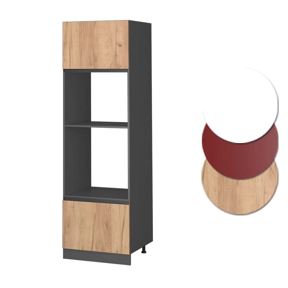 Vicco Set mobili bagno Quercia dorata 60 cm Forma a J