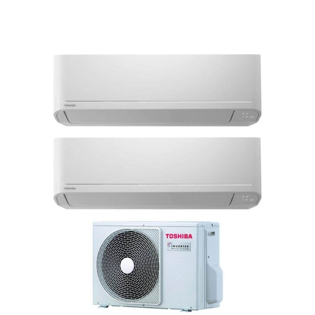 Condizionatore Dual Split Toshiba Seiya 13+13 (12+12) con RAS-2M18U2AVG-E R-32 Wi-Fi Optional