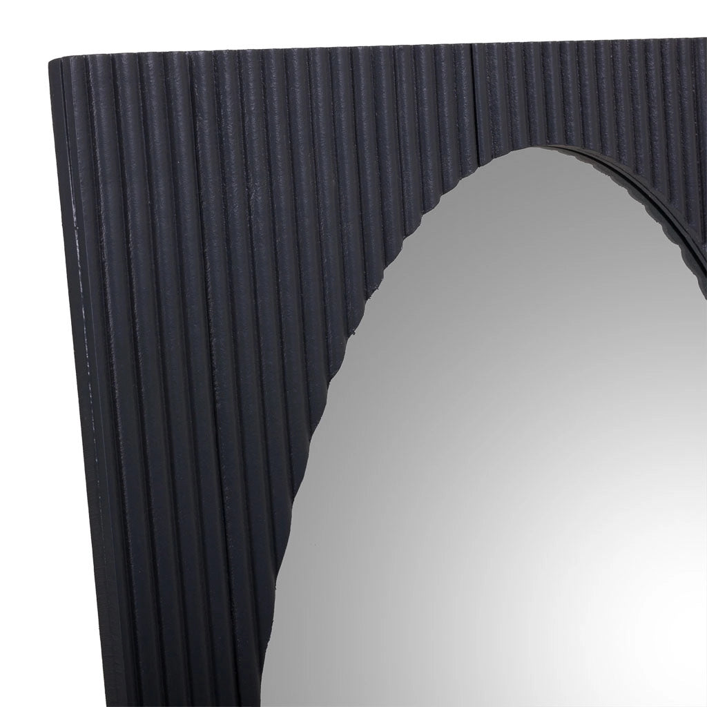 Specchio in legno grigio scuro 50x2,5x80h