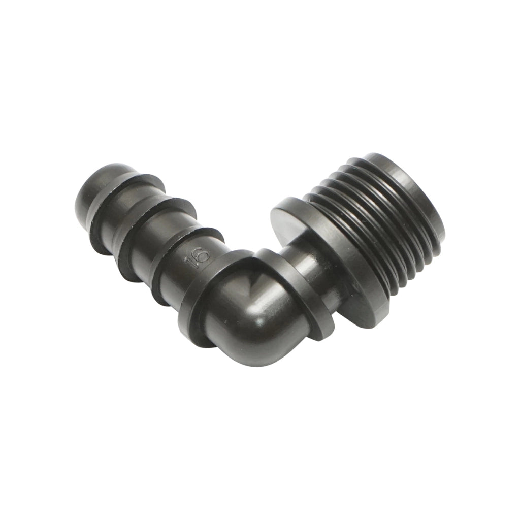 Gomito per tubo di gocciolamento da 16mm x 1/2 Breckner Germany