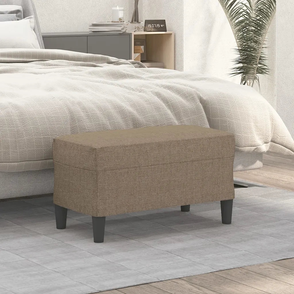 Panca tortora 70x35x41 cm in Tessuto 349390