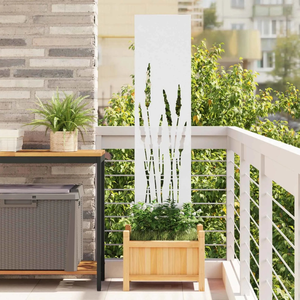 Schermo per privacy in giardino Traforo Bianco 32 x 140 cm CFW7622374