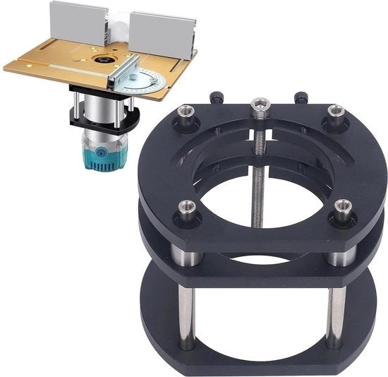 Alzamento per Router in Lega di Alluminio - Elevatore per Tavola di Router per Pennelli elettrici per lavori di rifinitura.