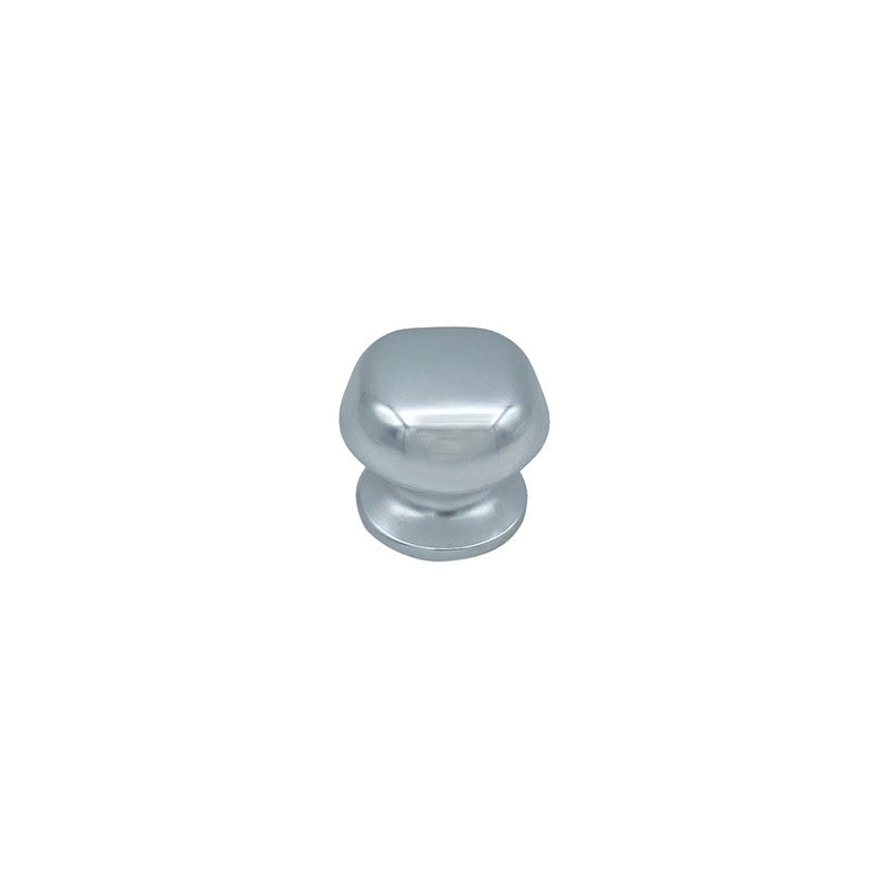 Pomolo fisso per porta SAGUATTI 172/60AB in alluminio argento lucido