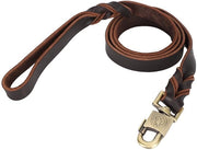 Cintura per Cani in Pelle Soft - Lunghezza 150 cm - Adatta per Cani di Grande e Media Taglia - Resistente ai Colpi - Ambientalmente Puro - Comodo e Solido