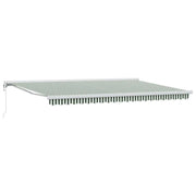 Tenda da Sole Verde e Bianco 500 x 300 x 165 cm 3331472