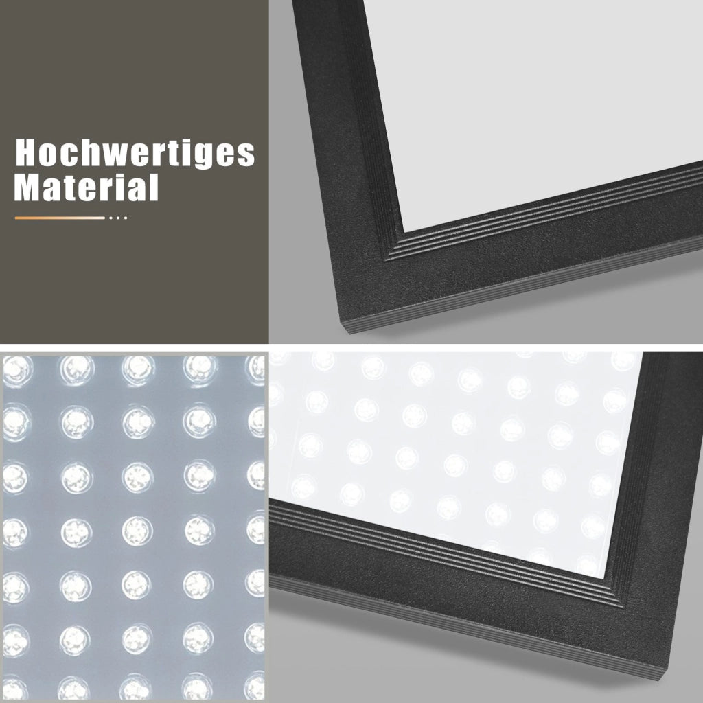 ZMH Lampada da soffitto plafoniera LED nera dimmerabile telecomando per soggiorno ufficio