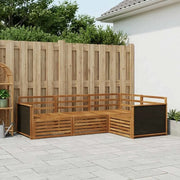 Set di divani da esterno 4 pcs Naturale 247,5 x 168,5 x 73 cm 3383282