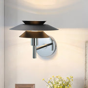 ZMH Lampada da parete nera per interni Design moderno G9 in metallo 25W