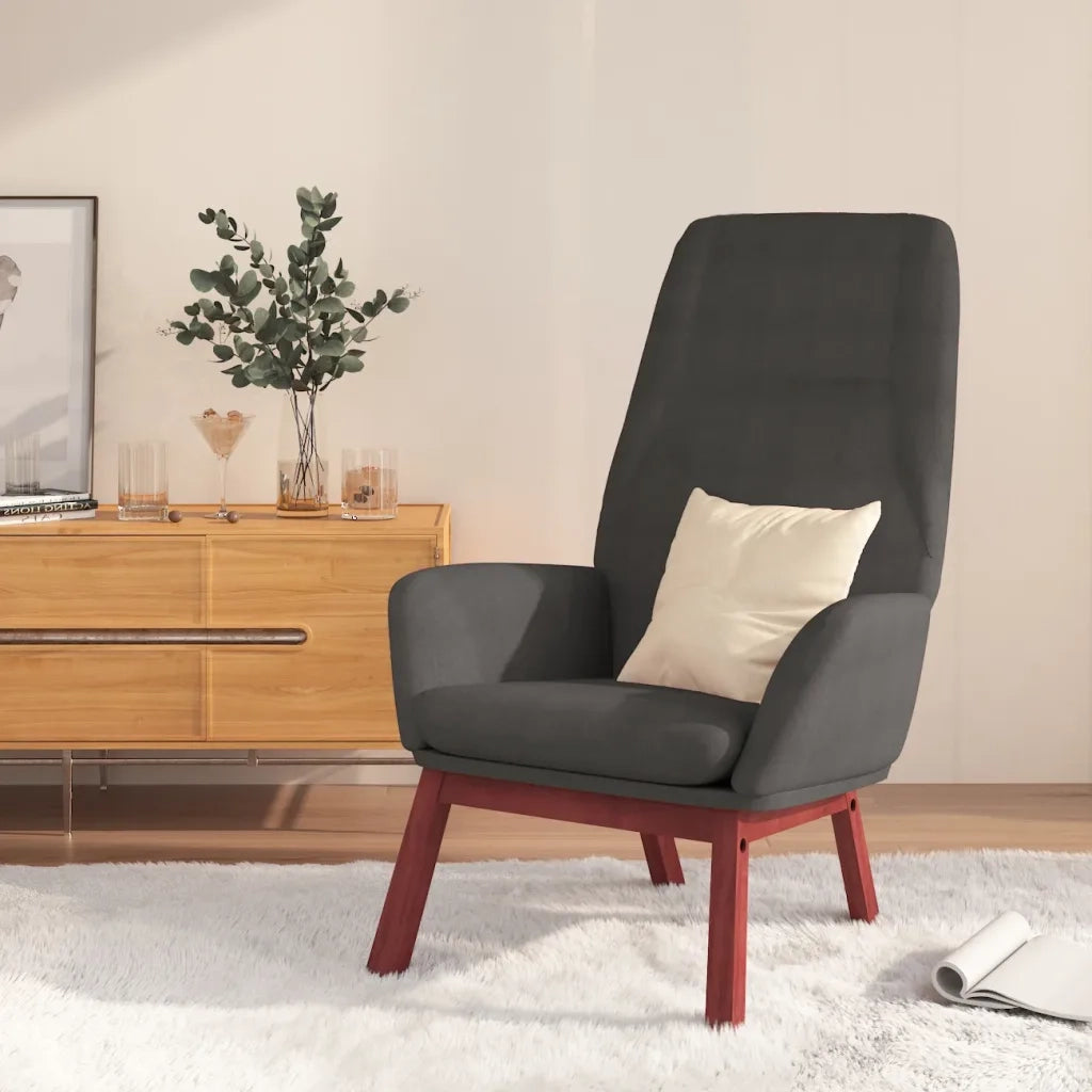 Poltrona Relax Grigio Scuro in Tessuto cod mxl 14405