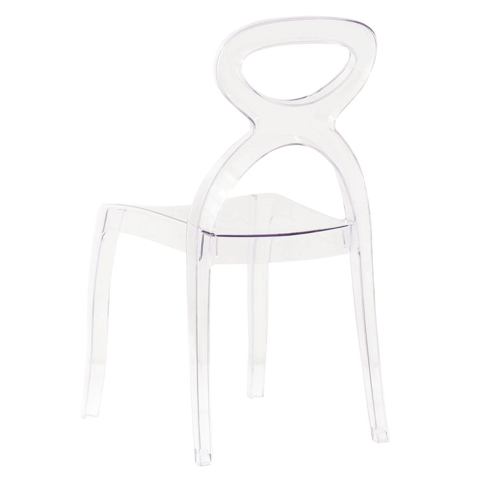 Sedia di design in policarbonato trasparente - AURA
