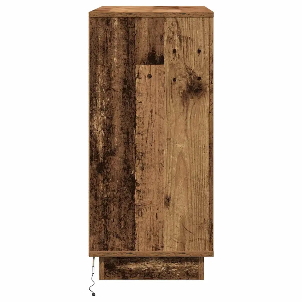 Armadio da Notte con cassetto Legno vecchio 71 x 34,5 x 75 cm 869640