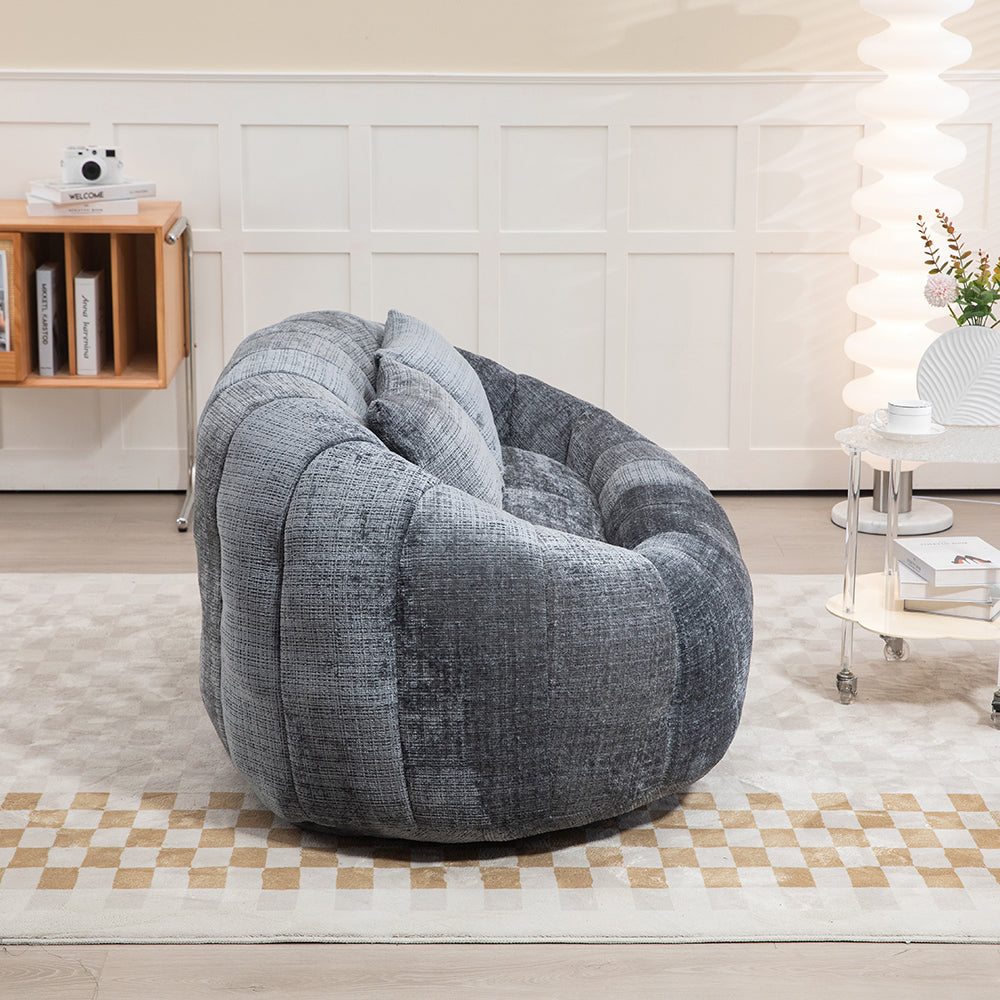 Pouf - Xylo - Chenile grigio interno/esterno