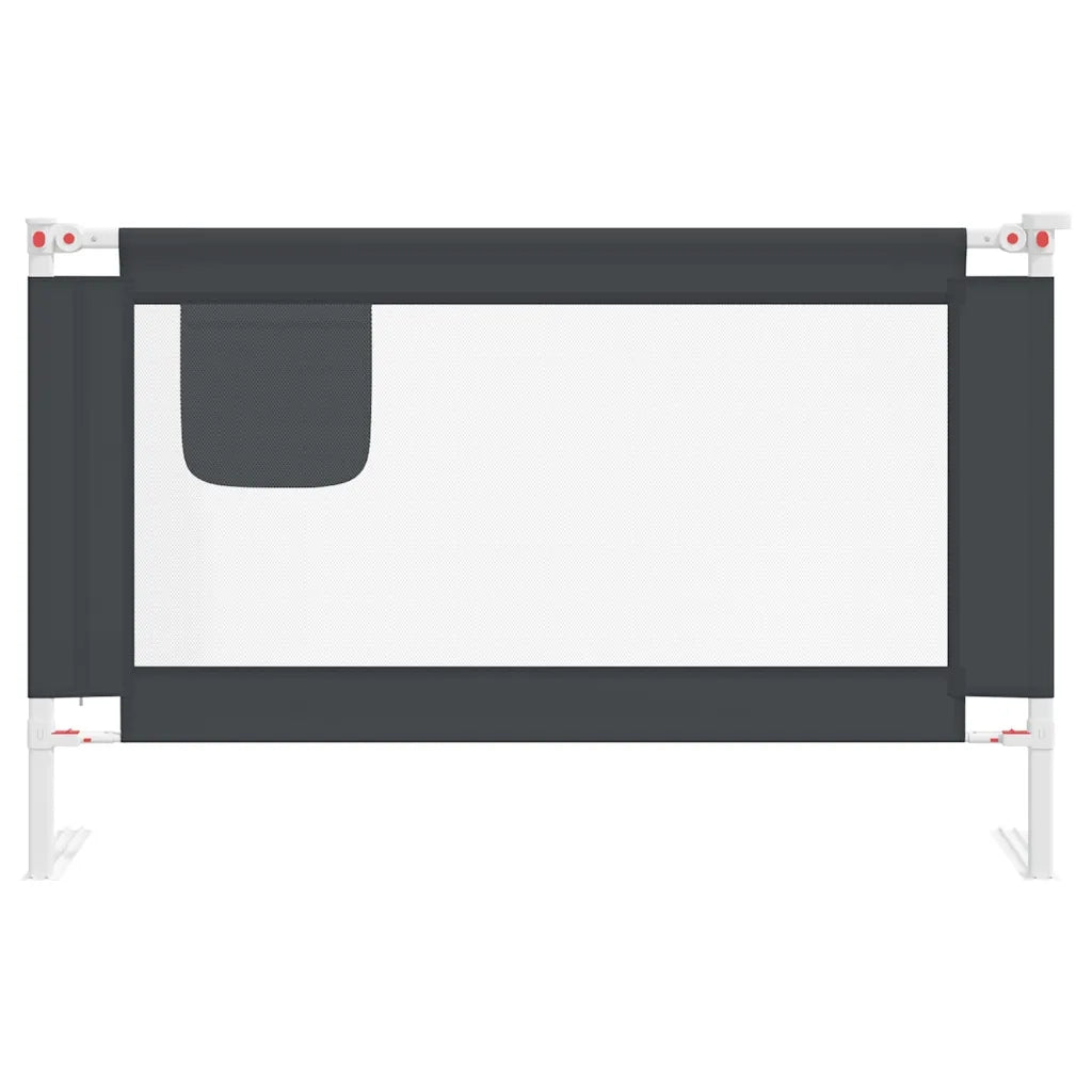 Sponda Letto Sicurezza Bambini Grigio Scuro 120x25 cm Tessutocod mxl 104527