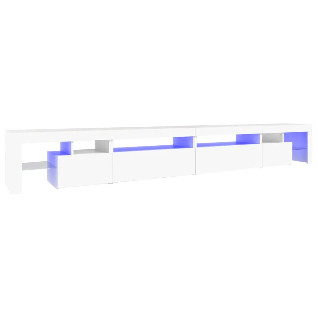 Mobile Porta TV con Luci LED Bianco 290x36,5x40 cm 3152802