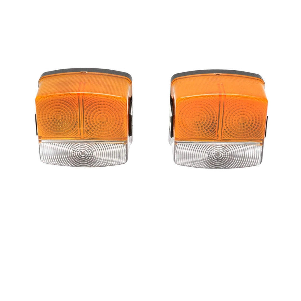 Set lampeggianti di segnalazione e luci di posizione anteriori sinistra/destra per John Deere, Renault, Deutz Fahr, Fendt, codice OEM 3057564R91, 3226119R1, 6005014057, AL60127, X830180036000, 02377448, 04389584