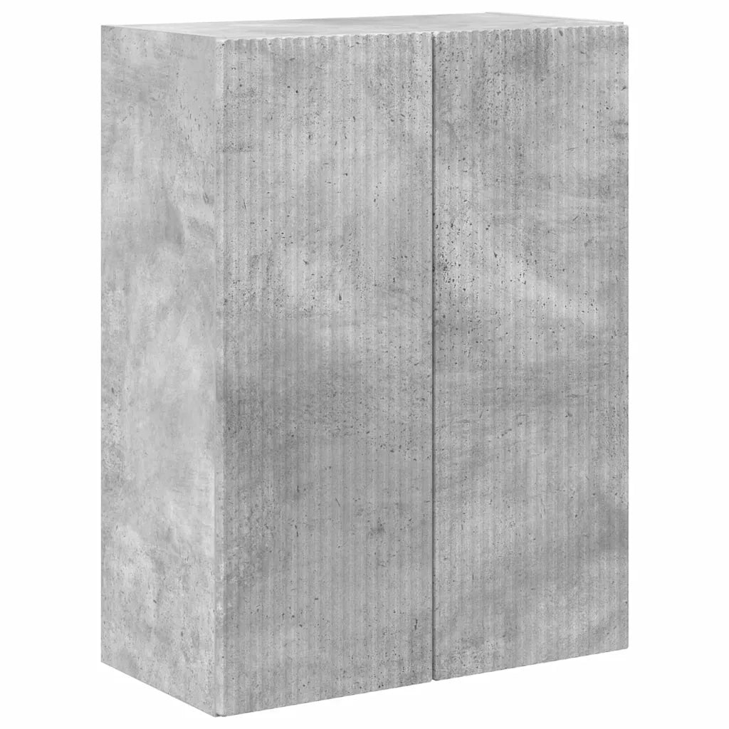 Mobile TV da parete-Mobile TV a Muro-Credenza TV Grigio cemento 59,5 x 31 x 80 cm