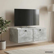 Mobile Porta TV da Muro 78,5 x 41 x 30 cm Grigio Cemento 899198