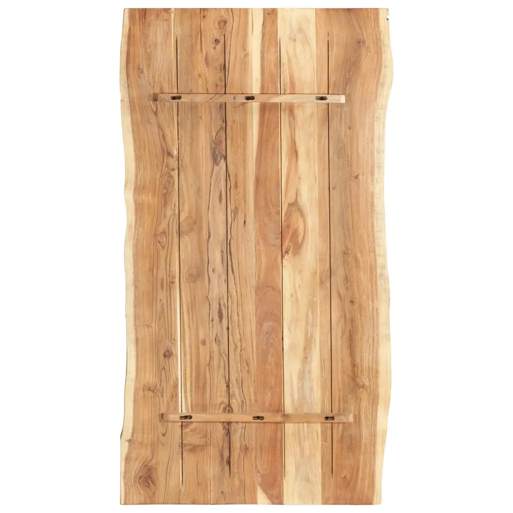 Piano del Tavolo | Superficie Tavolo | Piano Scrivania in Legno Massello di Acacia 118x(50-60)x3,8 cm