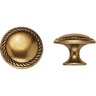 POMOLO ZAMA VALENZA MG651 METALSTYLE - ORO ANTICATO MM 25- 10 pezzi