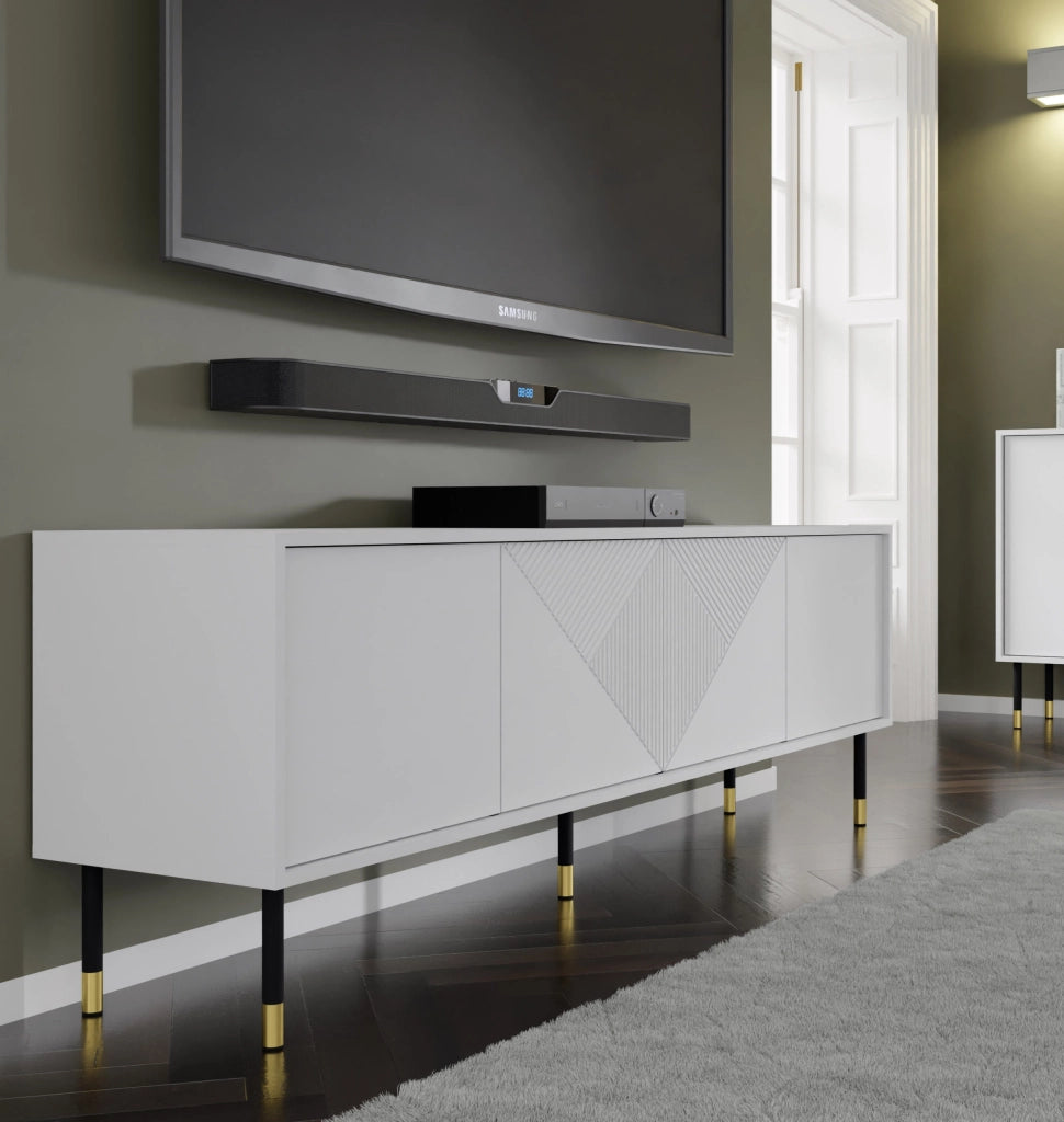 MOBILE TV WOODY 4D 180 BIANCO OPACO