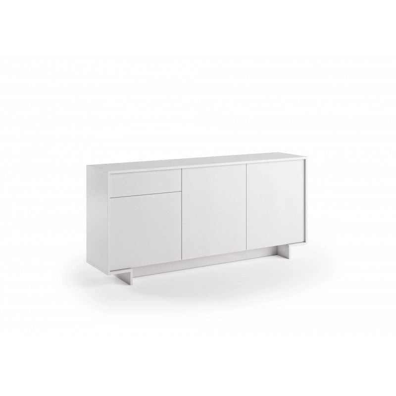 Madia Frame 3 ante con cassetto push to open bianco 170x42x78 cm - Terraneo