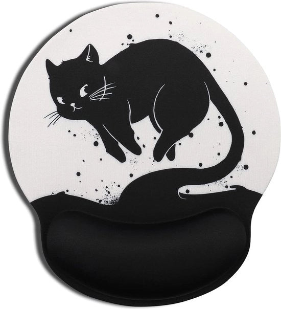 Matrice ergonomico con cuscino per mano con motivo gatto con supporto per palmo