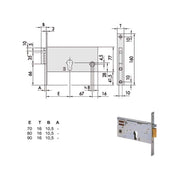 Elettroserratura Inf.Fasce All 14350-90-0 Cisa