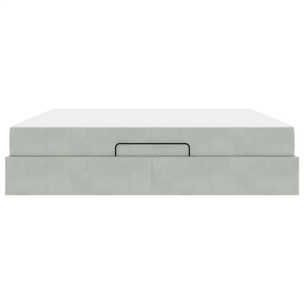 vidaXL Struttura del letto Grigio chiaro 180 x 200 cm Velluto