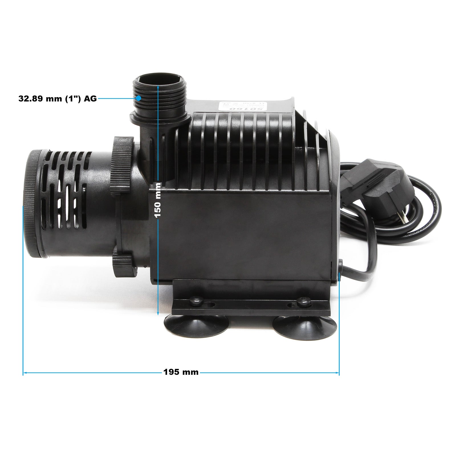 Pompa per stagni e ruscelli fino a 4.000 l/h 65W Skimmer