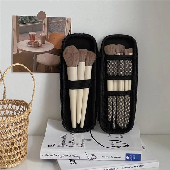 Etui rigido per la scuola, organizzatore per manager, penna stilografica, stilus (pennarecchiamenti non inclusi), nero, borse da viaggio, L (Due pezzi)