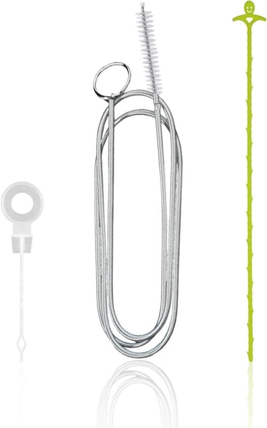 Set di graffio per tubi in acciaio inox con arresto automatico anti-blockaggio per uso in bagno e canalizzazione