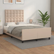 Giroletto con Testiera-Struttura Letto con testiera Cappuccino 120x200 cm in Similpelle 942982