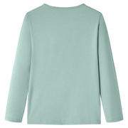 Maglietta da Bambina Maniche Lunghe Menta Medio 116 14186