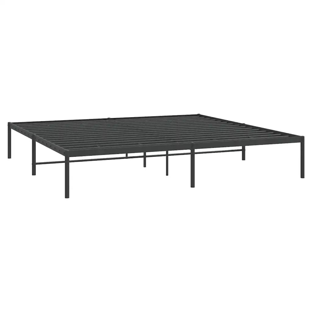 Letto matrimoniale | Letto per adulti | Giroletto Metallo Nero 180x200 cm
