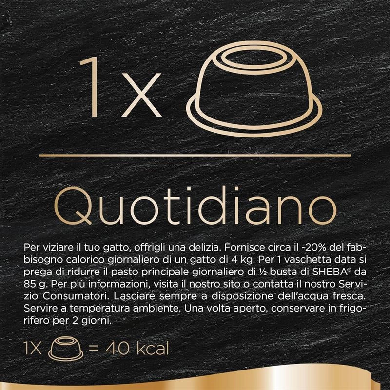 SHEBA FILETS CIBO UMIDO PER GATTI AL GUSTO POLLO VASCHETTA DA 60 G