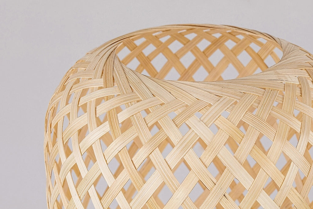 Lampada da tavolo boho rattan naturale E14 Alinafe Rabalux