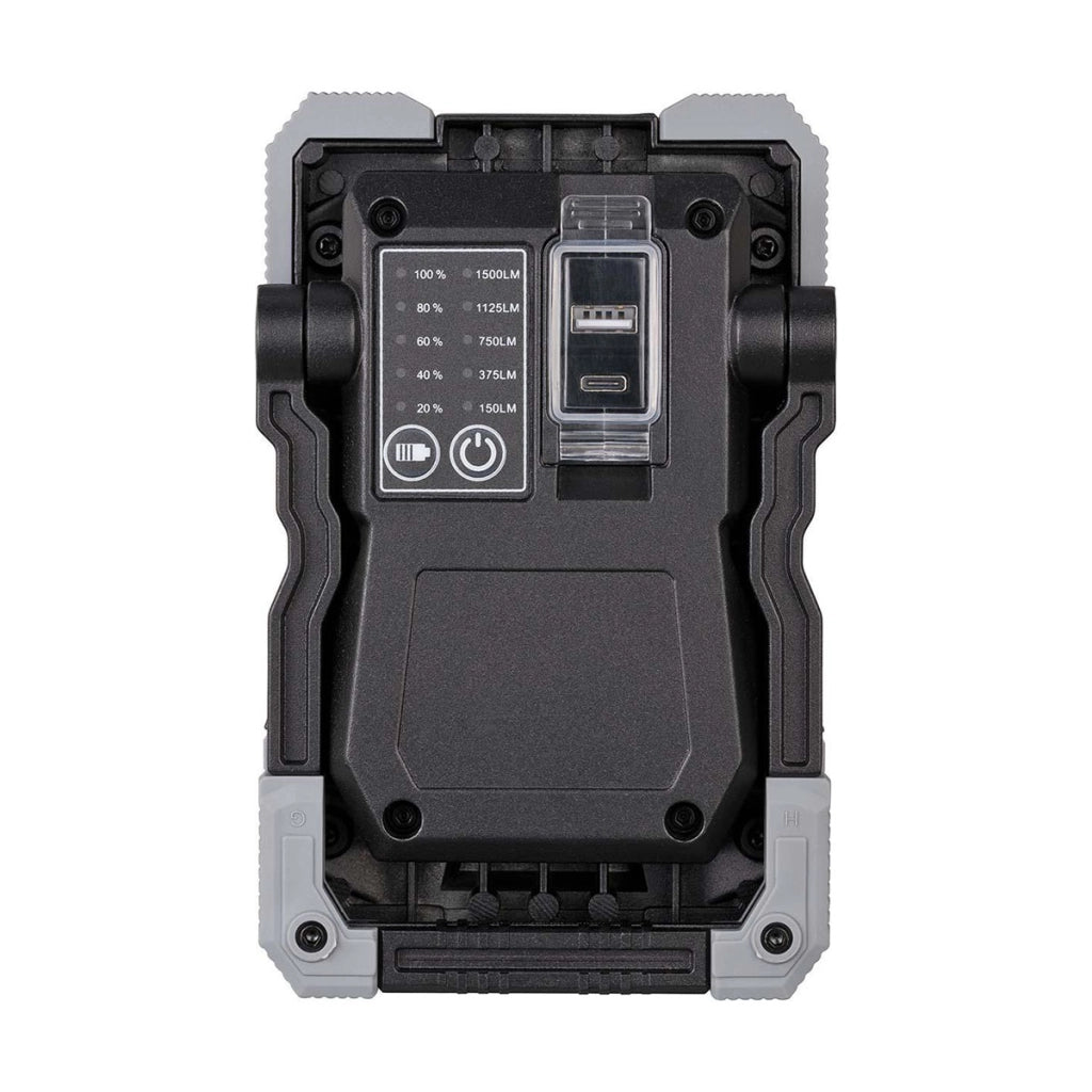 Lampada per proiettore LED 15W 1500lm IPX6 Serie Rufus 1500 MA con funzione Powerbank Nero / Argento Brennenstuhl