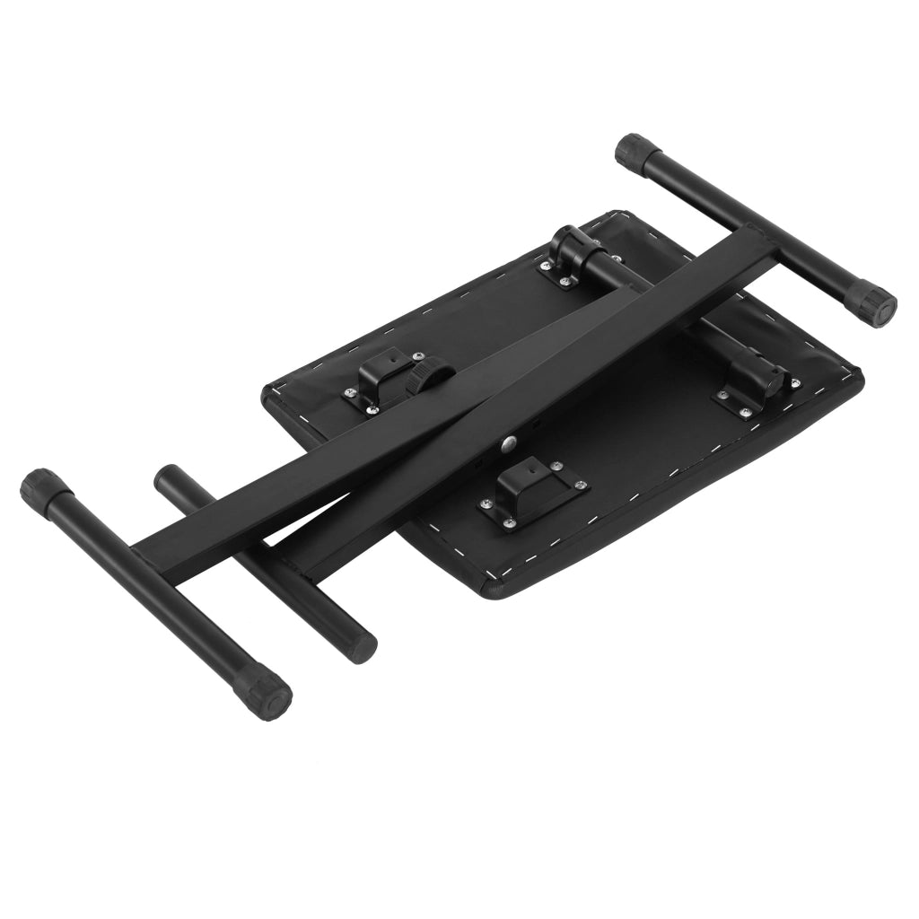 Sgabello da bar regolabile in altezza ¨C zephmum ¨C nero con seduta in PU e gambe in metallo