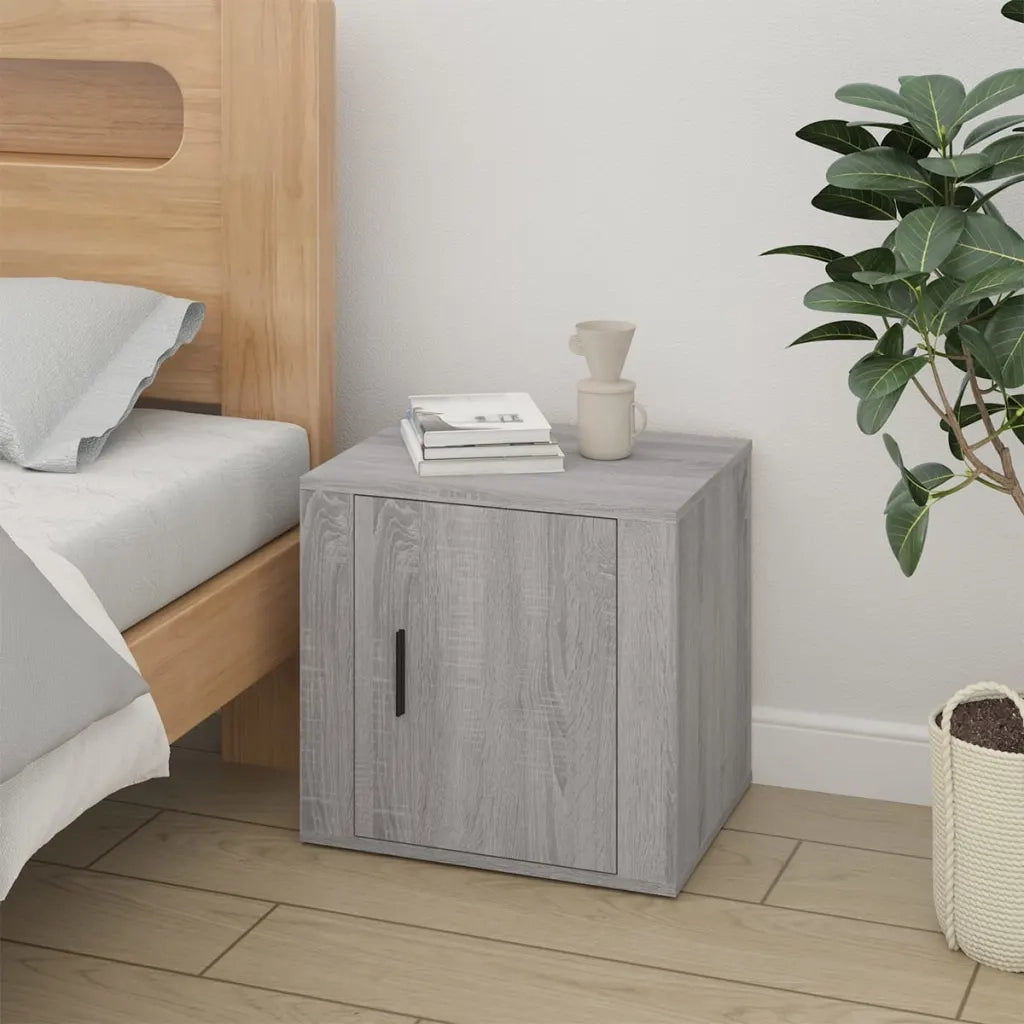 Comodino-Tavolino da notte Grigio Sonoma 50x39x47 cm 154107