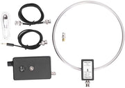 Antenna a Corta Onda Attiva - 3-30 MHz - Acciaio Inossidabile - 20dBi di Potenza - Circonferenza di Ricezione 20 cm