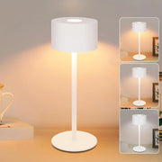 ZMH Lampada da tavolo LED wireless dimmerabile 3 temperature colore regolabili per camera letto soggiorno