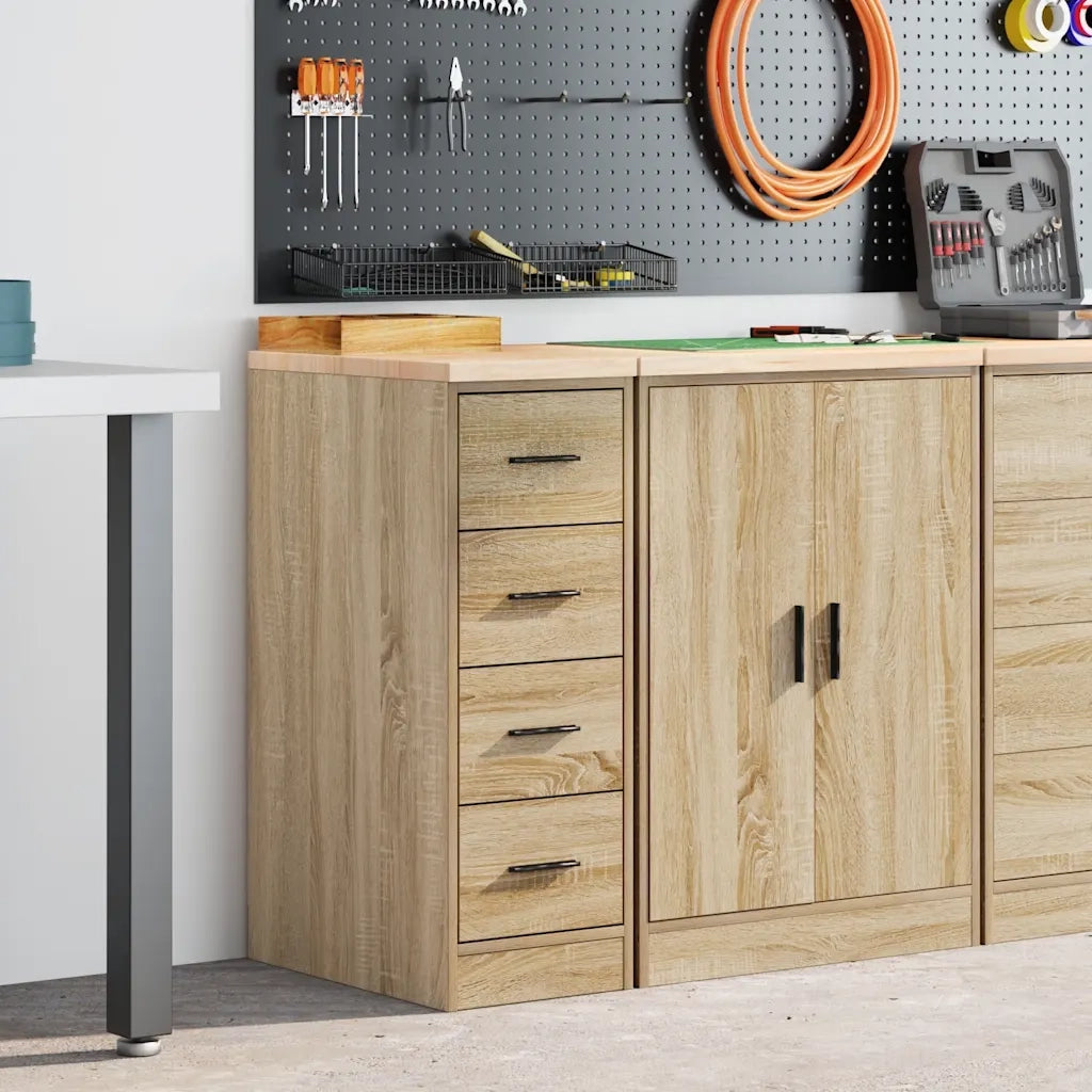 Armadietto da Garage Rovere Sonoma 30x51x85 cm 860582