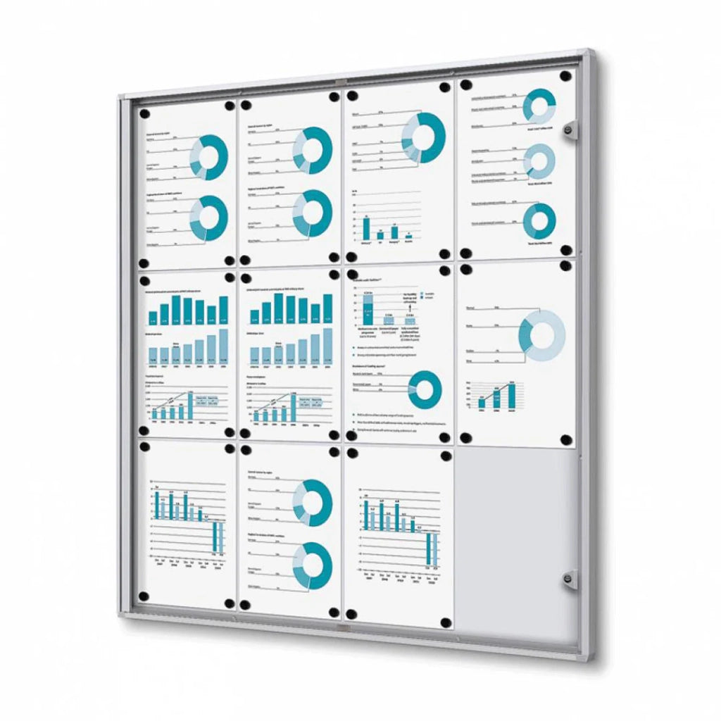 Bacheca Magnetica per INTERNI chiusura a chiave - 6 x A4