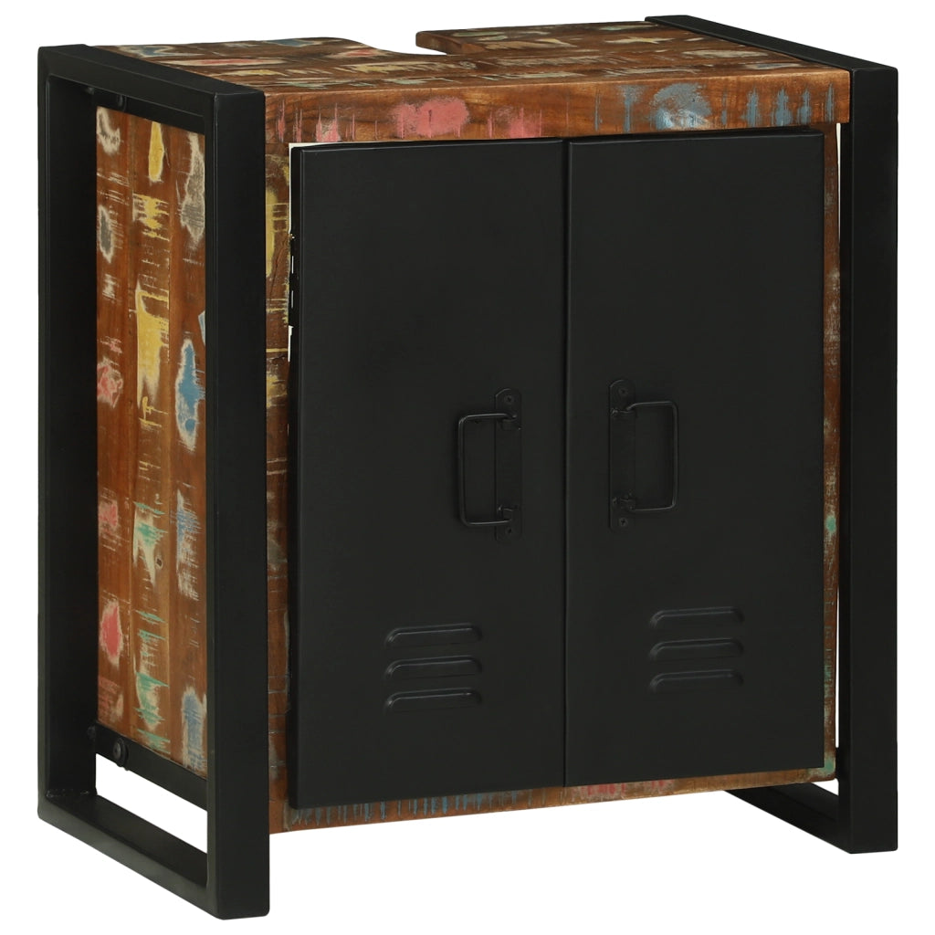 Armadio per lavandino 55x35x60 cm Legno massello recuperato