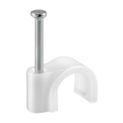 FISSACAVI PVC C/CHIODO  6 MM CONF. 80 PZ- ELECTRALINE 3PMARK- 6,0 confezione