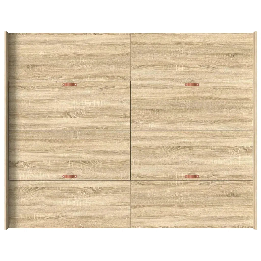 Struttura letto con contenitore Rovere Sonoma 140 x 200 cm 3335295