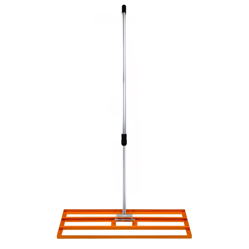 Set 2-in-1 Arieggiatore e Livellatore Prato - Arancione, Acciaio Zincato, Manico 2m
